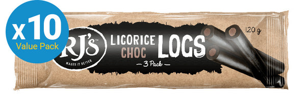 RJ's Licorice Choc Log Triple Pack (10 Pack)