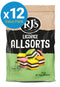 RJ's Licorice Allsorts 280g (12 Pack)