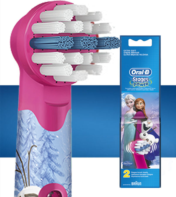 Oral-B: Disney's Frozen Stages Kids Replacement Brush Heads - 2 Pack (EB10-2F)