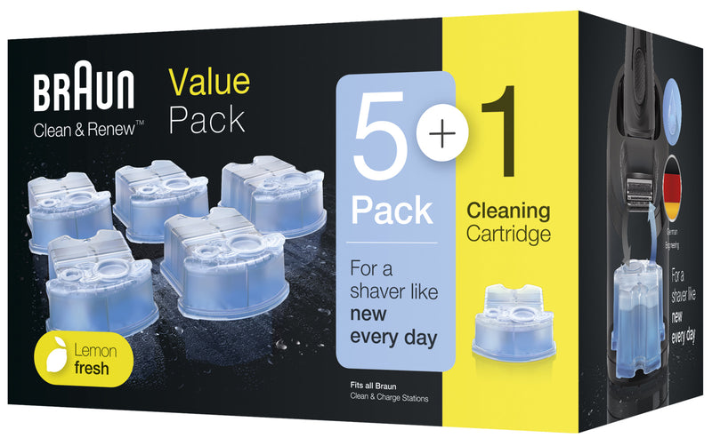 Braun: Clean & Renew Pack - 5+1 Cartridges (CCR6)