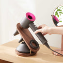 STORFEX: Walnut Wood Hair Dryer Holder Stand for Dyson Supersonic Hair Dryer and Nozzles