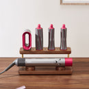 STORFEX: Walnut Wood Storage Stand Rack for Dyson Airwrap Curling Iron