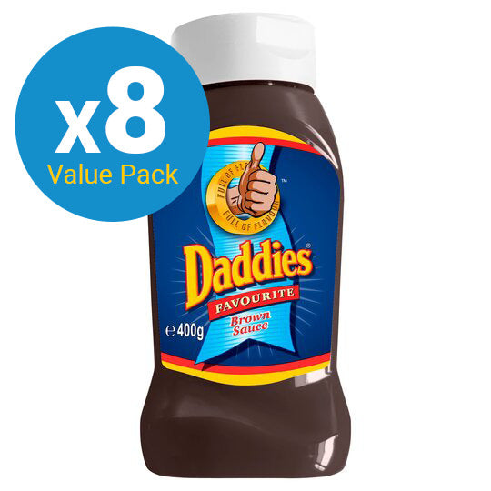 Daddies Brown Sauce Squeezy Bottle - 400g (8 Pack)