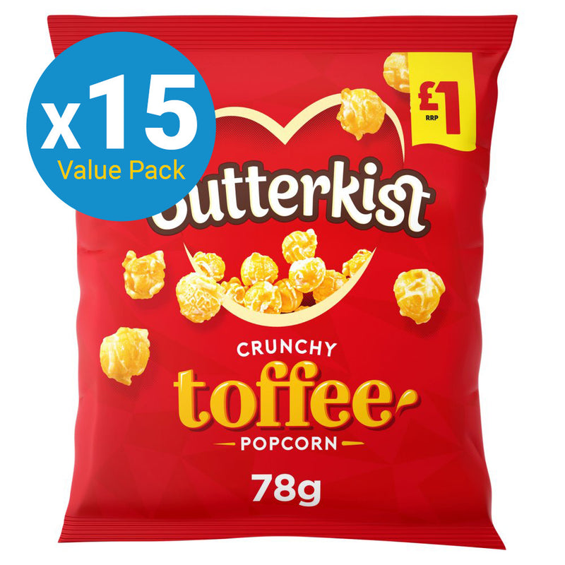 Butterkist: Toffee Popcorn - 78g (15 Pack)