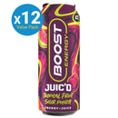 Boost Energy: Juic'd Tropical Fruit Sour Punch - 500ml (12 Pack)