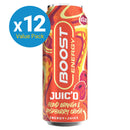 Boost Energy: Juic'd Blood Orange & Raspberry Crush - 500ml (12 Pack)