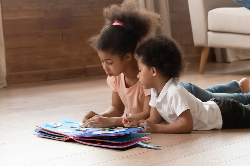 Sensory Felt Montessori Quiet Busy Board Book by Kogan