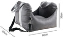 PETSWOL Portable Pet Travel Bed with Safety Harness