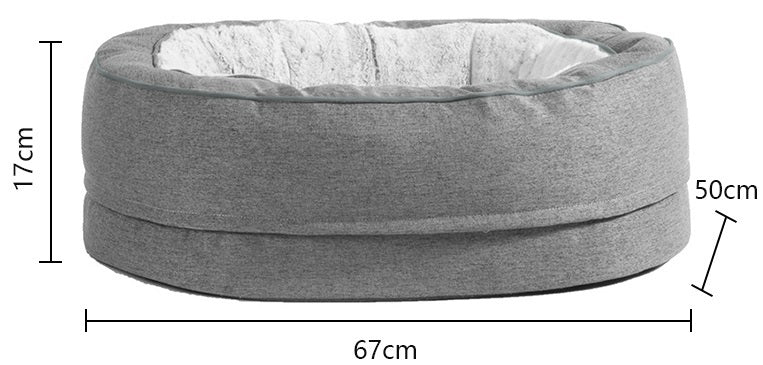 PETSWOL Soft Foam Pet Bed (67cm x 50cm)
