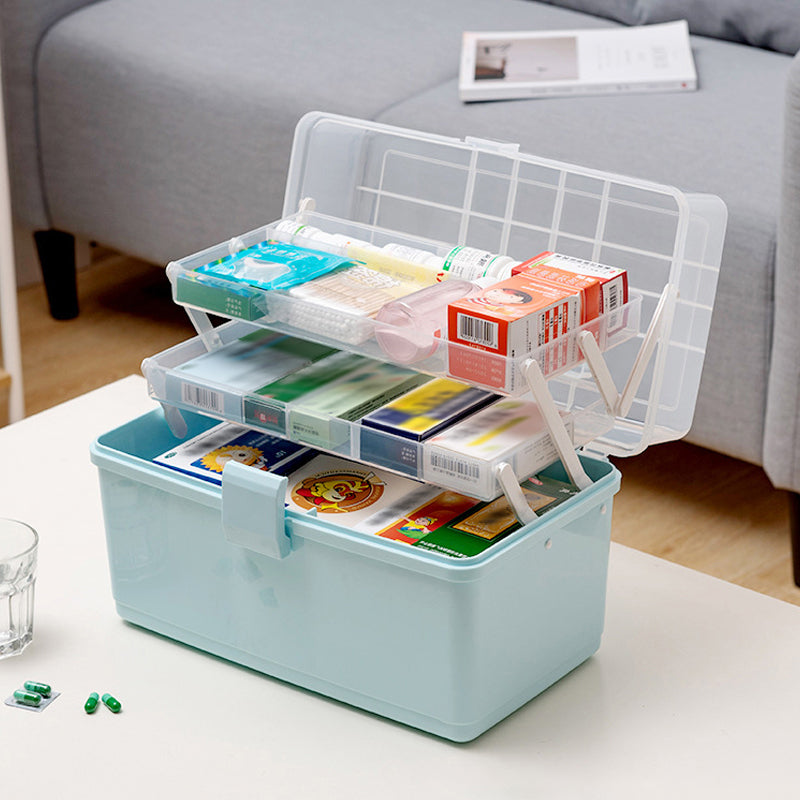 STORFEX Household Medicine Storage Box - Blue