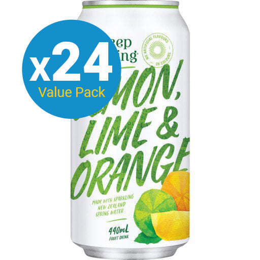 Deep Spring Lemon, Lime & Orange - 440ml (24 Pack)