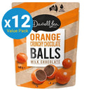 Darrell Lea Orange Crunchy Milk Chocolate Balls 168g