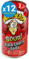 Warheads Sour Soda Can - Black Cherry 355ml 12pk