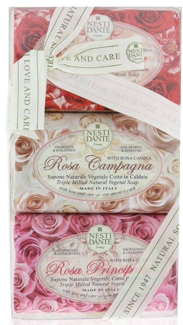 Nesti Dante: Rosa Soap Set (3 x 150g)