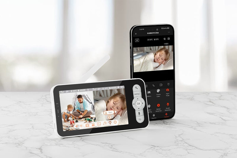 Kogan SmarterHome Smart Baby Monitor Security Camera & 5" LCD Monitor Display