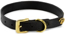 Disney: Gold Logo Vegan Leather Dog Collar - Large (2.5cm Wide)