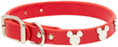 Disney: Mickey Mouse Icon Vegan Leather Dog Collar - Small (1.2cm Wide)