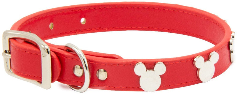 Disney: Mickey Mouse Icon Vegan Leather Dog Collar - X-Large (2.9cm Wide)