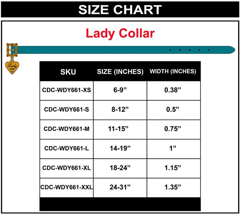 Disney: Lady & the Tramp Heart Charm Vegan Leather Dog Collar - X-Small (0.97cm Wide)