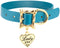 Disney: Lady & the Tramp Heart Charm Vegan Leather Dog Collar - Medium (1.9cm Wide)