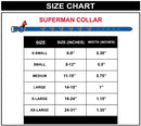 DC Comics: Superman Vegan Leather Dog Collar - X-Large (2.9cm Wide)