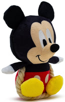 Disney: Squeaker Plush with Rope Dog Toy - Mickey Mouse