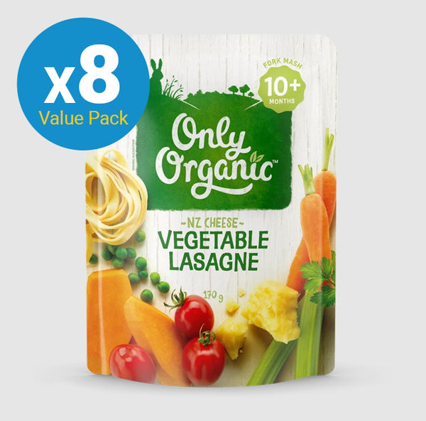 Only Organic: Vegetable Lasagne Pouch (8 x 170g)