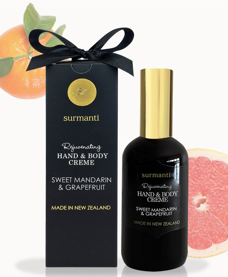 Surmanti: Hand & Body Crème - Sweet Mandarin & Grapefruit (120ml)