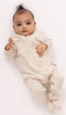 Woolbabe: Pyjama Suit - Dune (0-3 months) in Cream