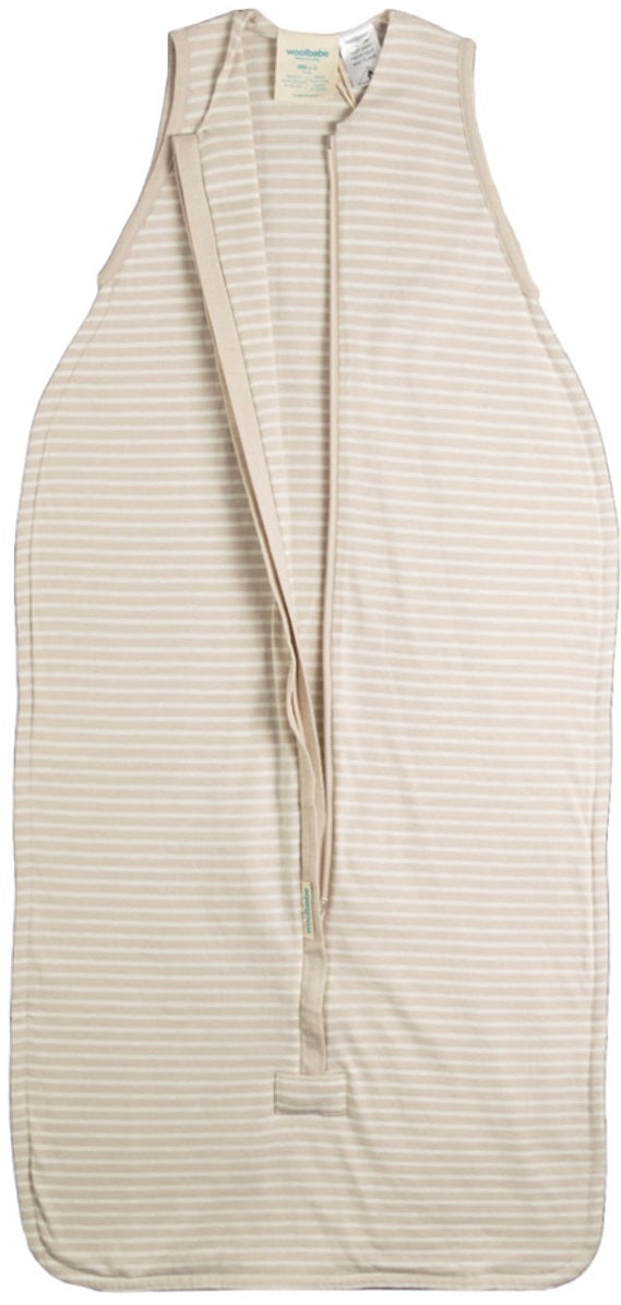Woolbabe: 3 Seasons Front Zip Merino/Organic Cotton Sleeping Bag - Dune (3-24 months) in Cream