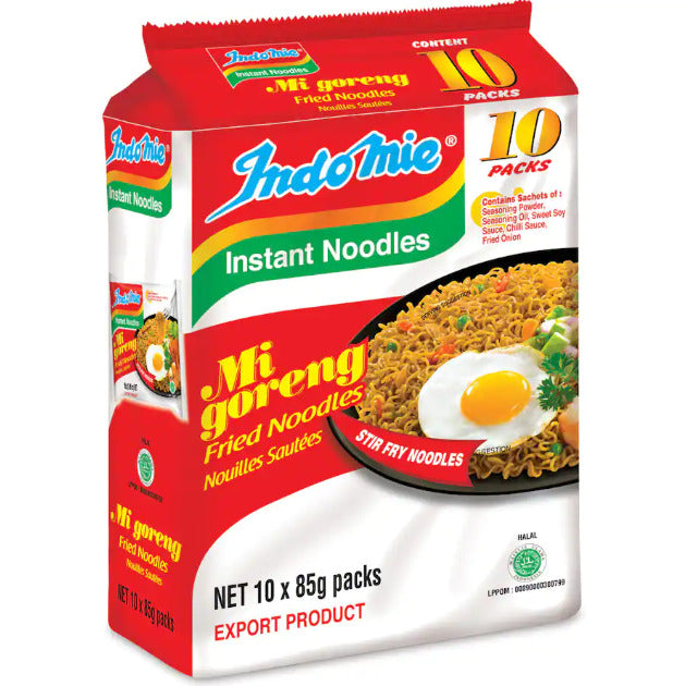 Indomie: Mi Goreng Noodles 85g -10 Pack (Box of 6)