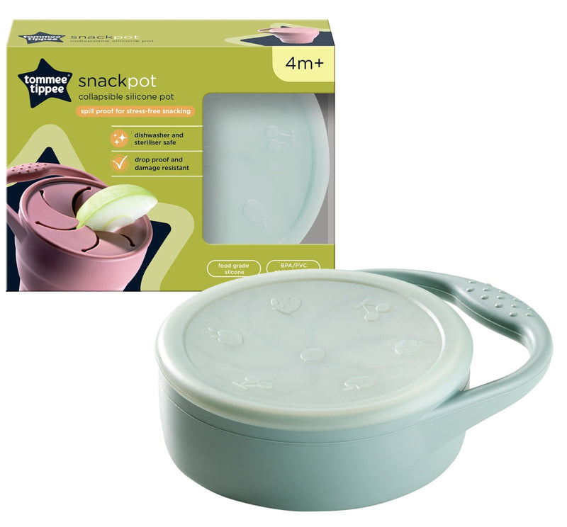 Tommee Tippee: Silicone Collapsible Snack Pot - Green