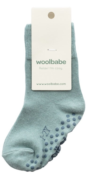 Woolbabe: Merino & Organic Cotton Sleepy Socks - Tide (1-2 Years)