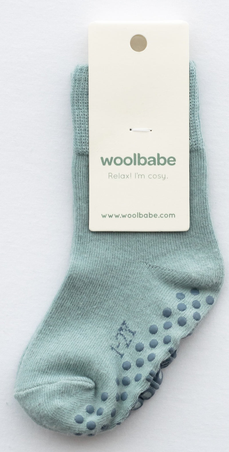 Woolbabe: Merino & Organic Cotton Sleepy Socks - Tide (3-12 Months)