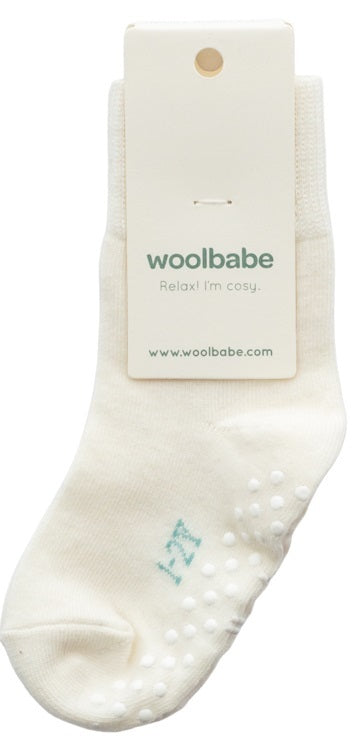 Woolbabe: Merino & Organic Cotton Sleepy Socks - Natural (3-12 Months)