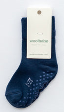Woolbabe: Merino & Organic Cotton Sleepy Socks - Midnight (3-12 Months)