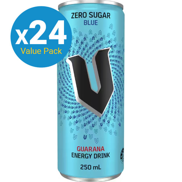 V Blue Sugar Free 250ml (24 Pack)