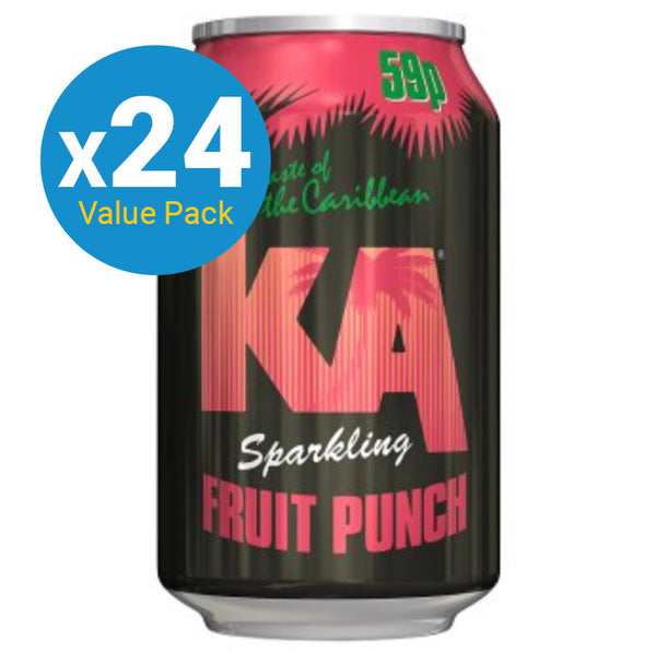 KA: Sparkling Fruit Punch - 330ml (Pack of 24) (24 Pack)