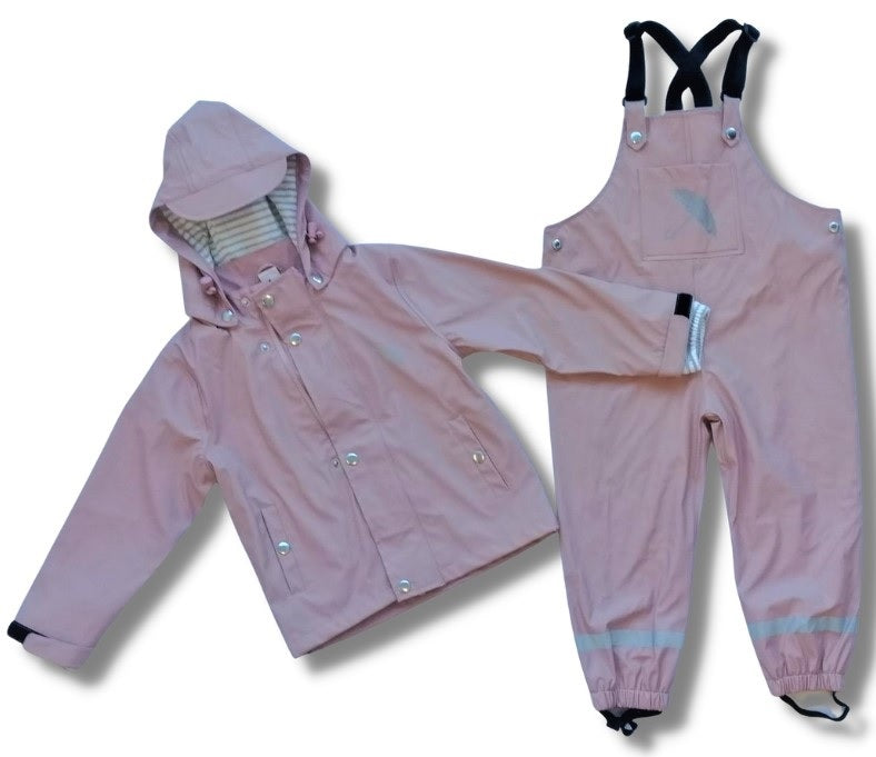 Brolly Sheets: Waterproof Overalls - Blush (Size 3) in Pink