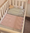 Brolly Sheets: Cot Pad with Wings - Dusty Rose