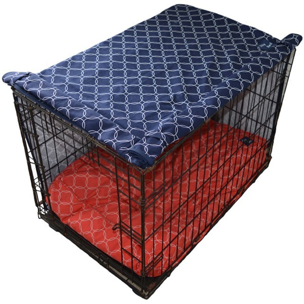Brolly Sheets: Billy Bed Crate Cover - Navy Circle (Extra Large)