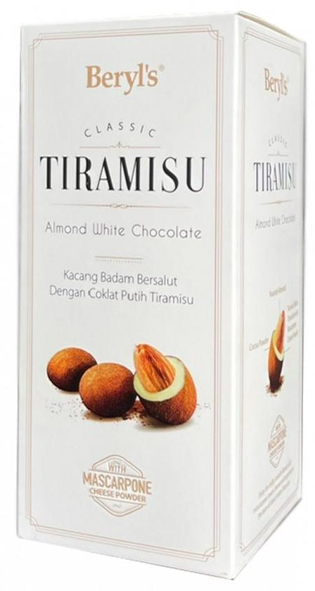 Beryls Chocolates: Tiramisu Almond/White Chocolate - 200g