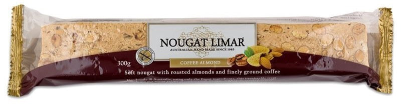 Nougat Limar: Coffee Almond Nougat Log - 300g