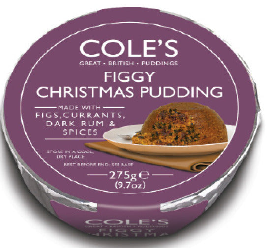 Coles Puddings: Figgy Christmas Pudding - 275g