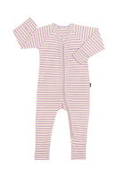 Bonds: Ribbed Zip Wondersuit - Pop Princess & Sesame Seed (Size 00) (3-6 Months)