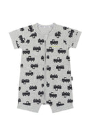 Bonds: YDG Short Zippy - Stampy Trucks Grey Marle (Size 00) (3-6 Months)