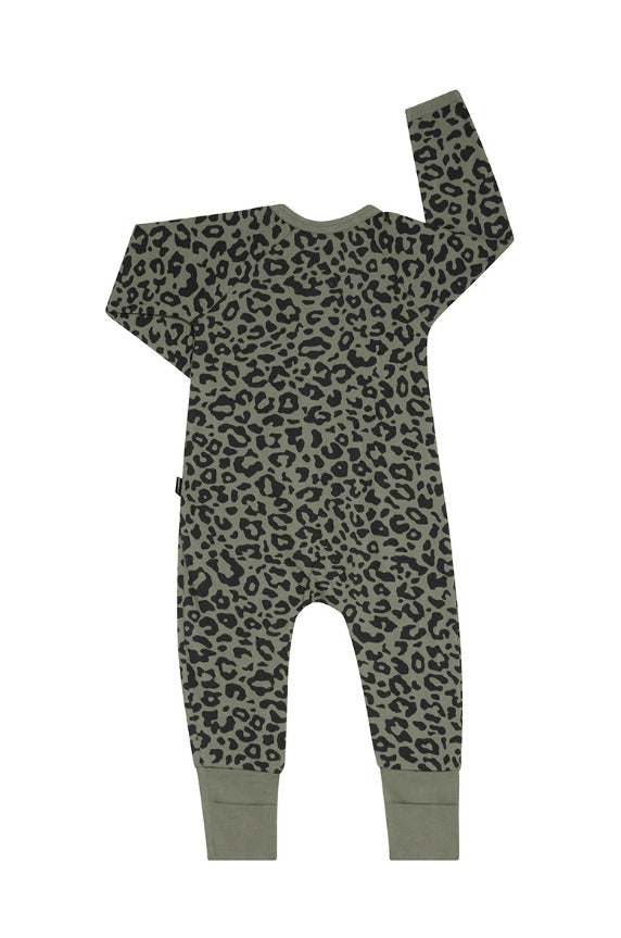 Bonds: Zip YDG Wondersuit - Summer Spot Leopard Cactus Tree Khaki (Size 0000) (Premature)