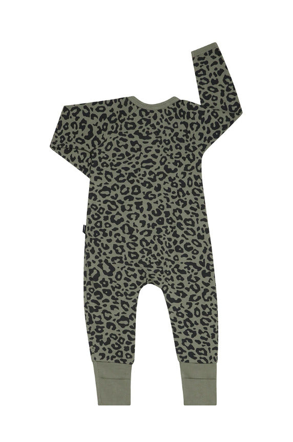 Bonds: Zip YDG Wondersuit - Summer Spot Leopard Cactus Tree Khaki (Size 000) (0-3 Months)