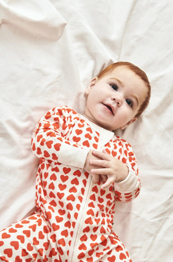 Bonds: Zip YDG Wondersuit - Sweet Hearts Pumpkin Pie (Size 2) (18-24 Months)