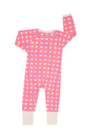 Bonds: Zip YDG Wondersuit - Painters Gingham Pink (Size 0) (6-12 Months)
